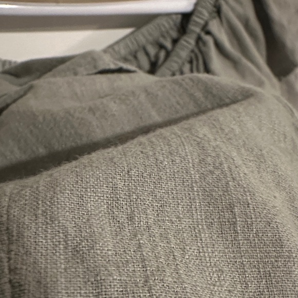 TOPSHOP | Olive Green Off-Shoulder Ruffle Top - Picture 5 of 10